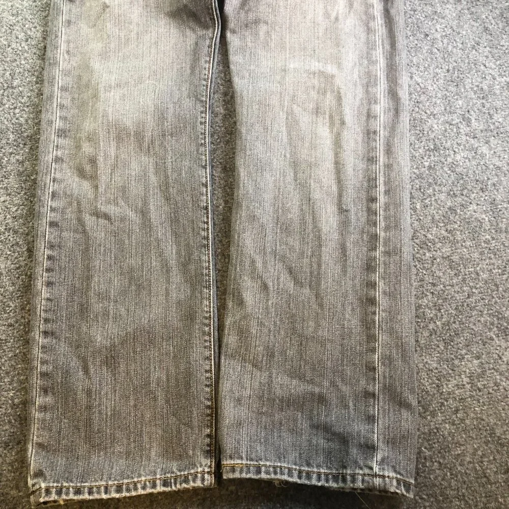 Levis 501 Jeans Mens 32x30 Black Gray Straight Leg Button Fly Faded Y2K - Picture 2 of 13